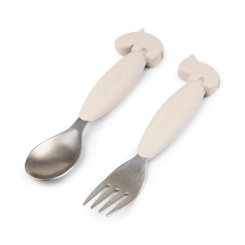 Easy-Grip Spoon & Fork Set – Deer Friends - Done by Deer