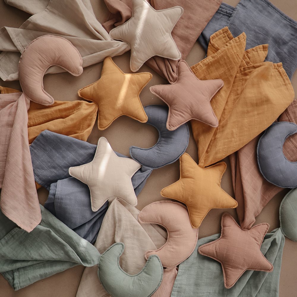 Lovey Cuddle Blanket - Star Fall Yellow - Mushie