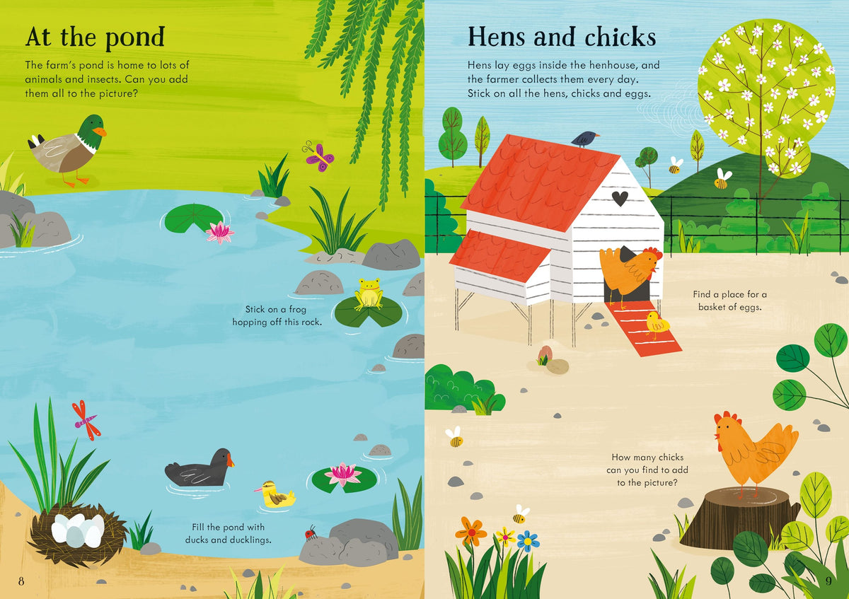 Little First Stickers Animals - Usborne