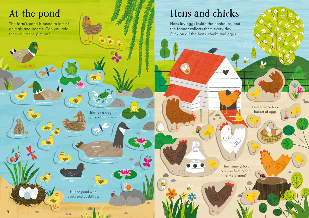 Little First Stickers Animals - Usborne