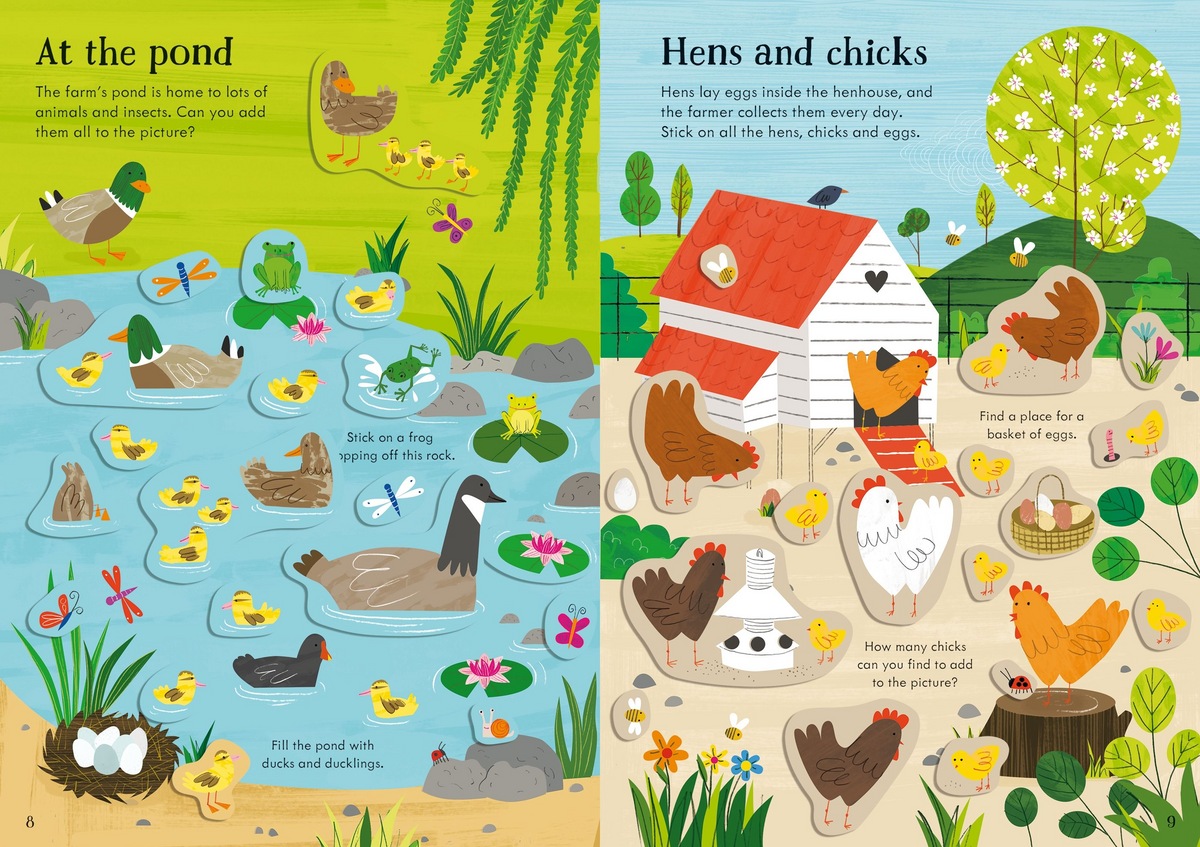 Little First Stickers Animals - Usborne