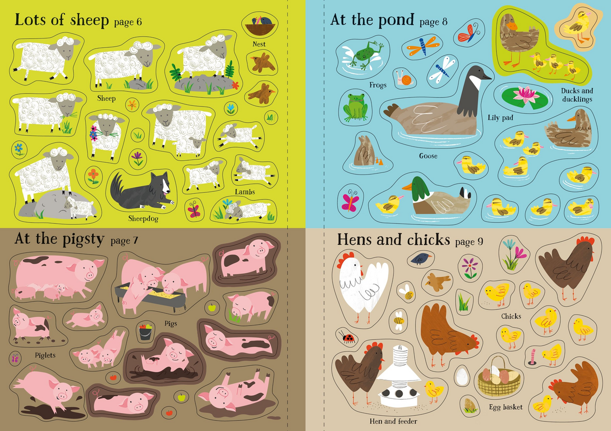 Little First Stickers Animals - Usborne