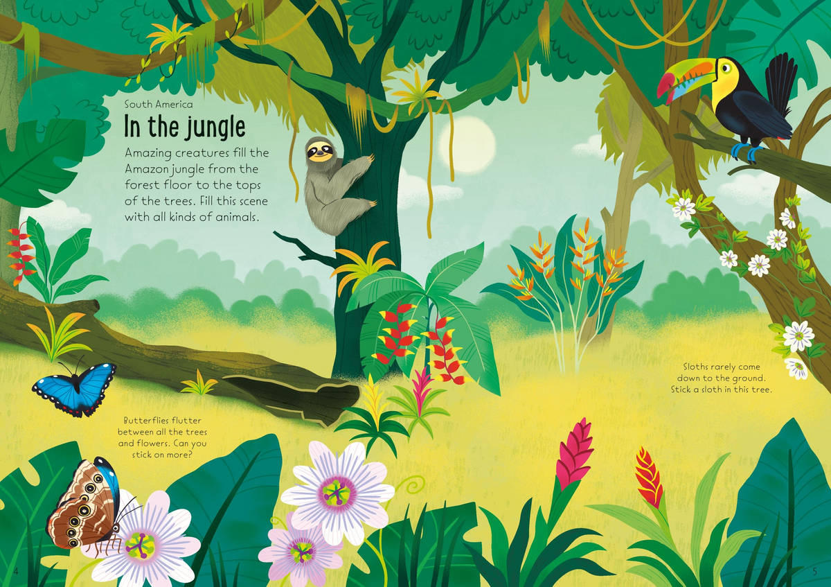 Little First Stickers Nature - Usborne