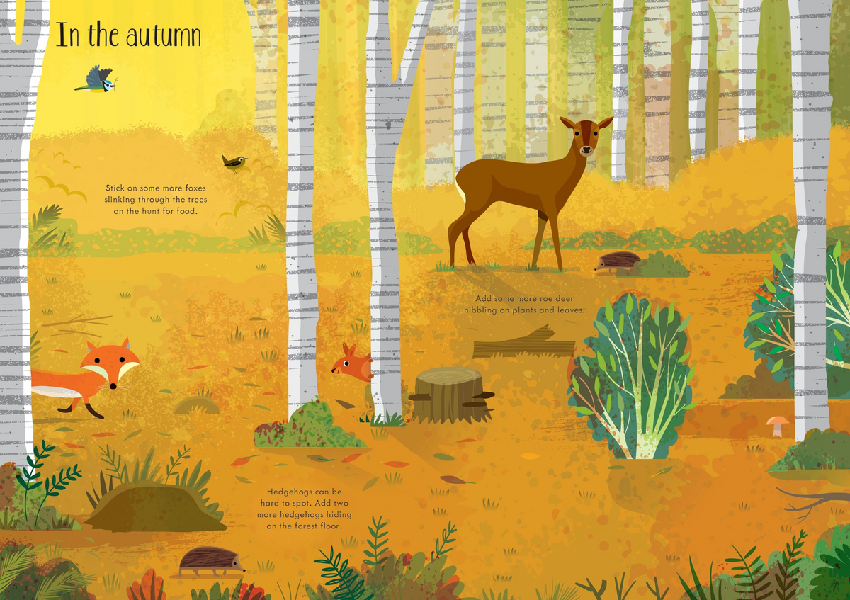 Little First Stickers Woodland - Usborne