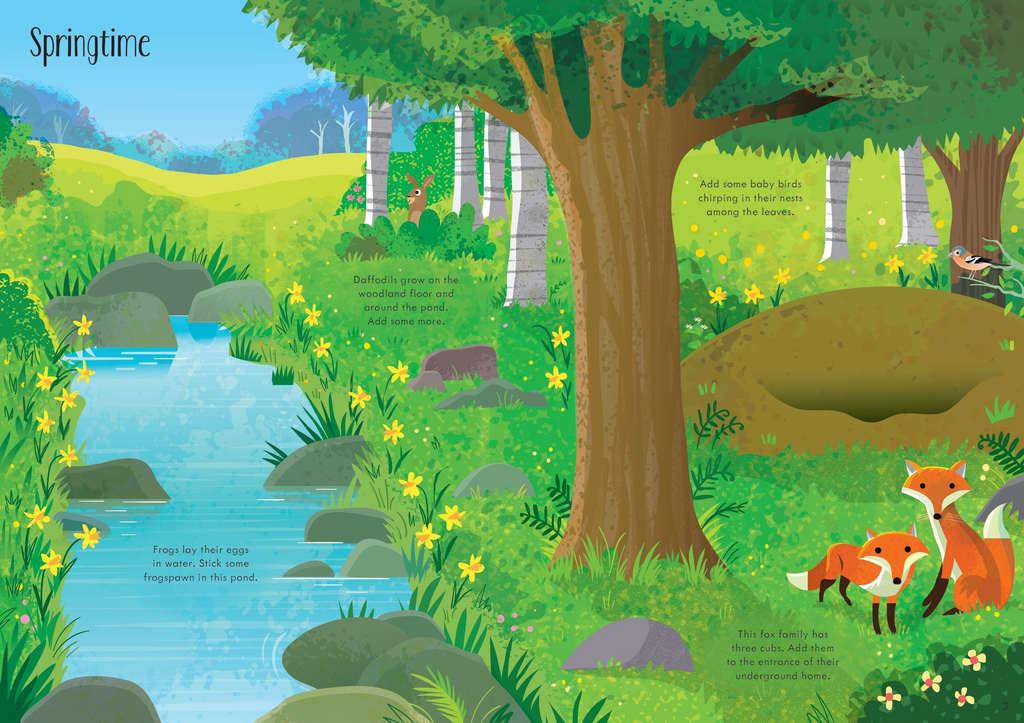 Little First Stickers Woodland - Usborne