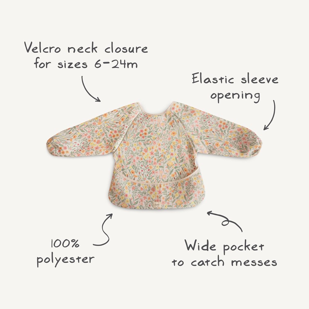 Long Sleeve Bib - Bees - Mushie