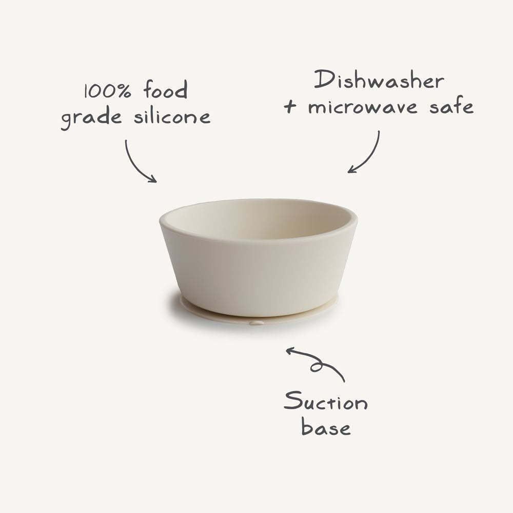 Silicone Suction Bowl – Blush - Mushie