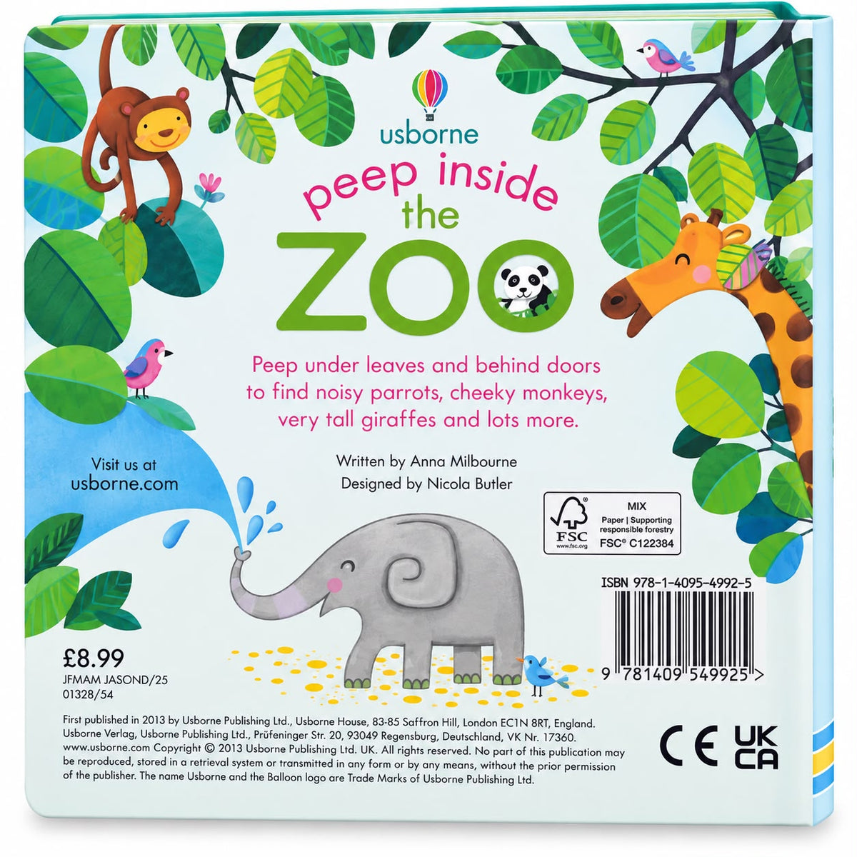 Peep Inside the Zoo - Usborne