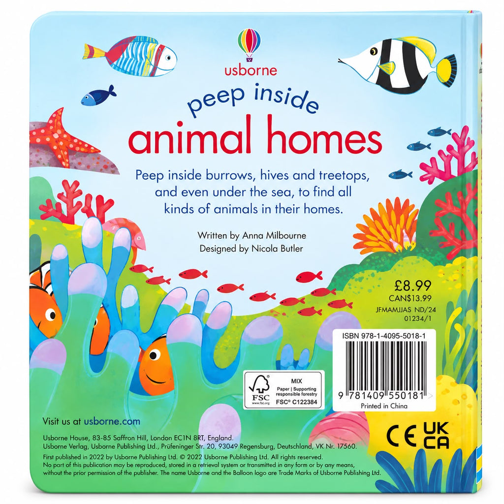 Peep Inside Animal Homes - Usborne