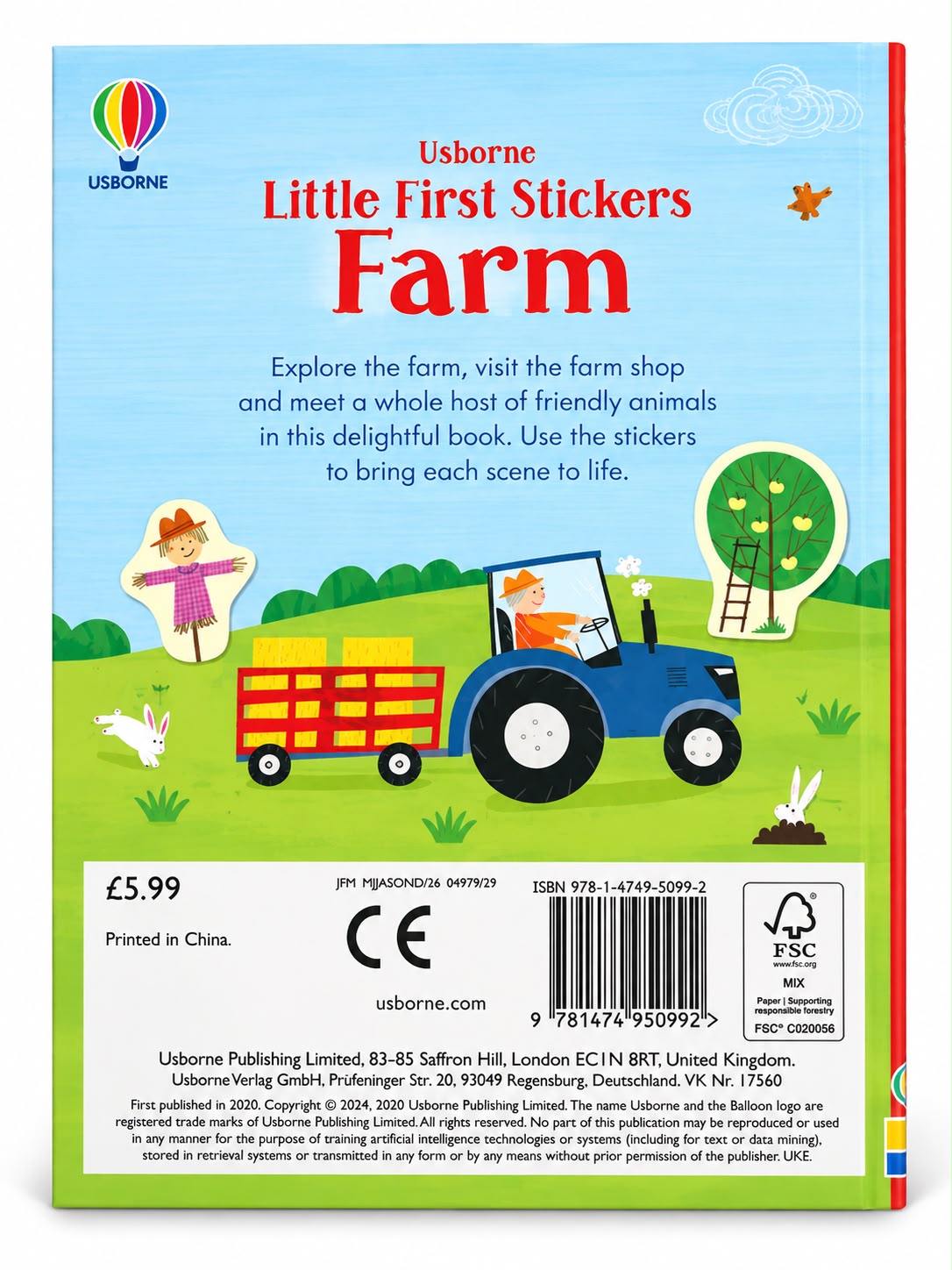 Little First Stickers Farm - Usborne