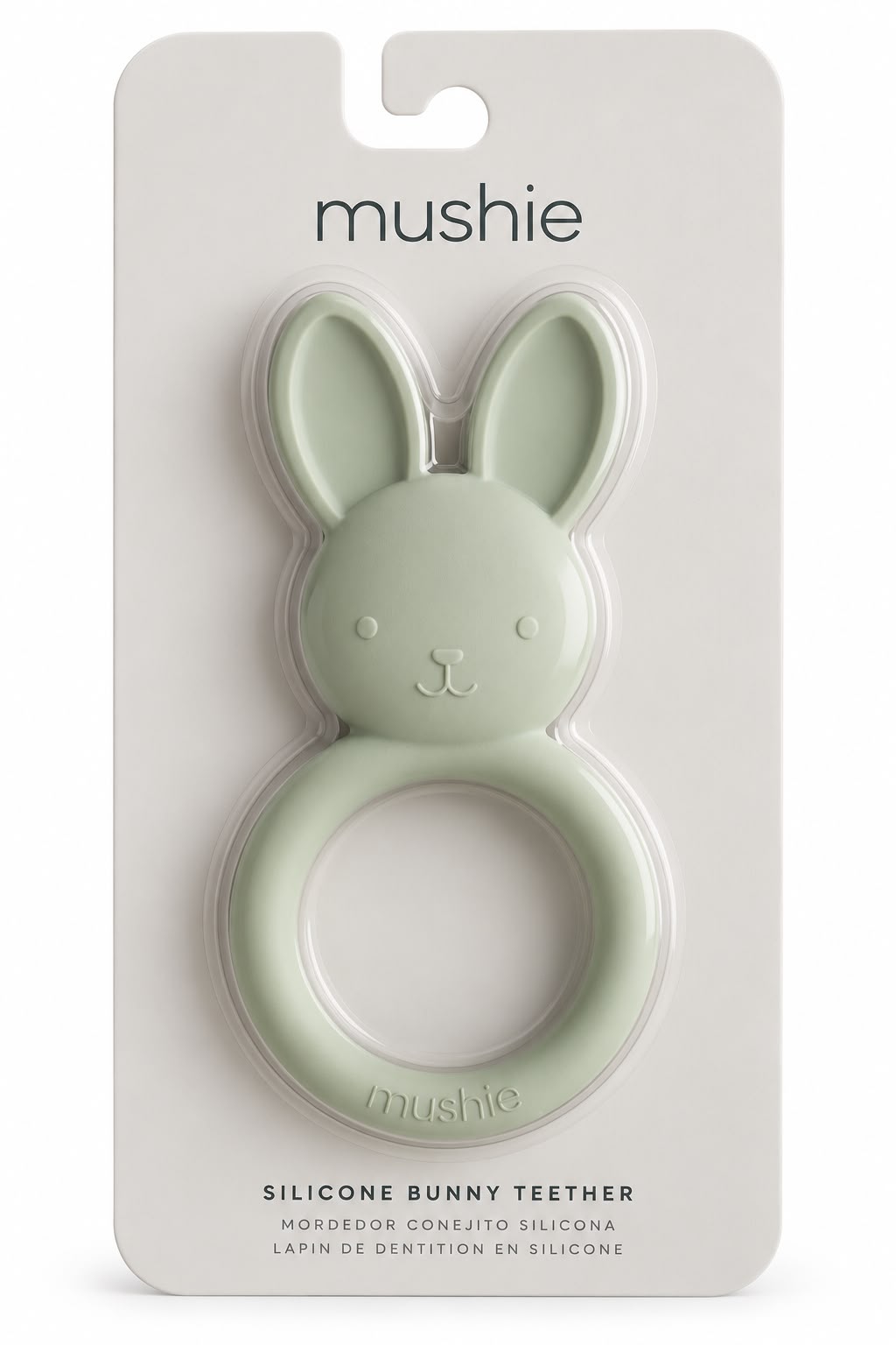 Silicone Teether – Bunny – Sage - Mushie