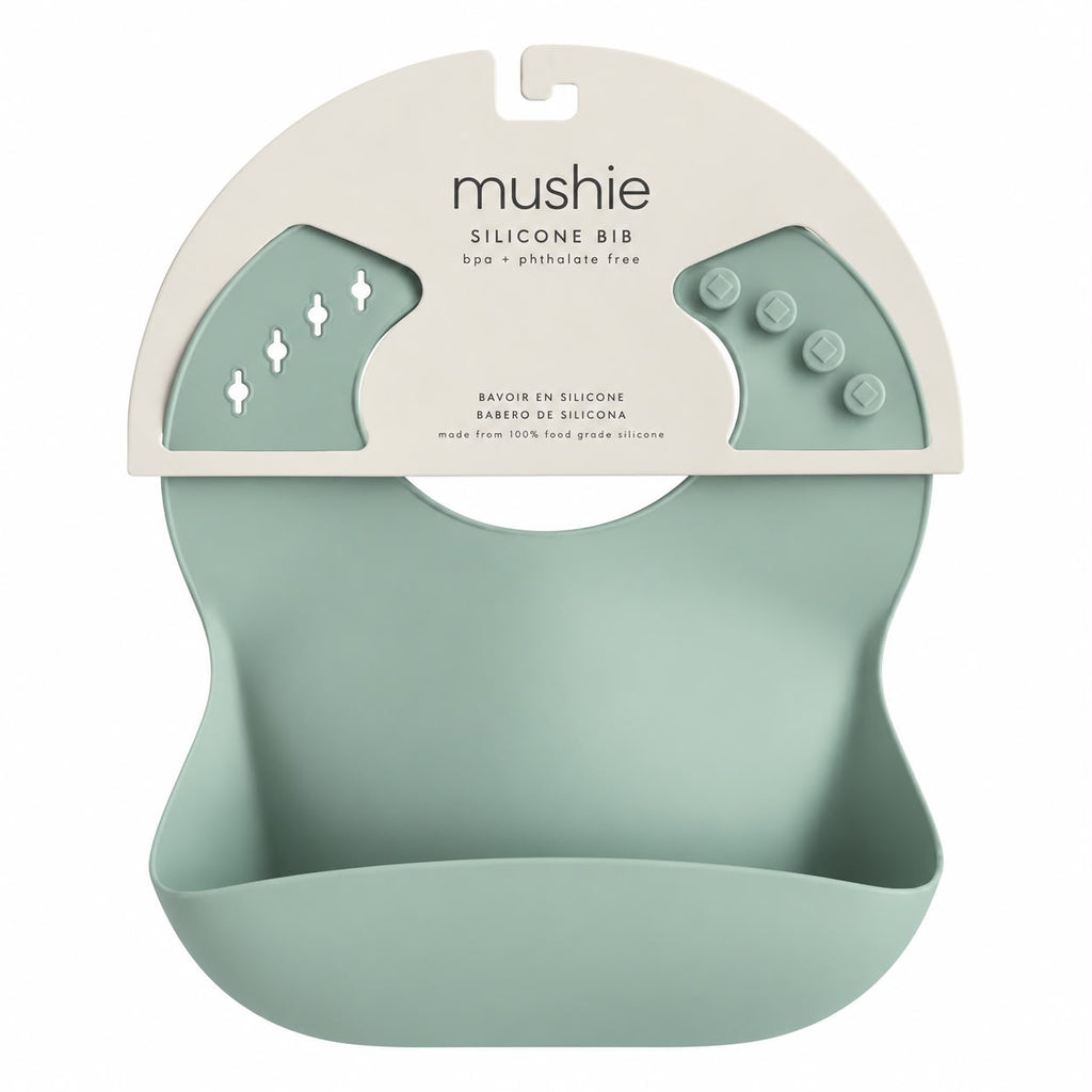 Silicone Bib – Cambridge Blue - Mushie