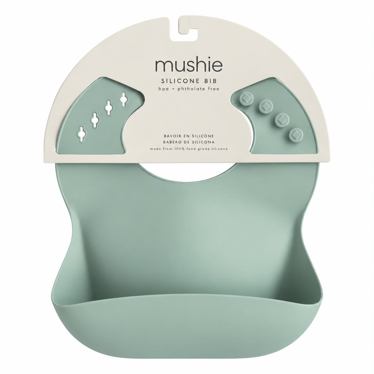 Silicone Bib – Cambridge Blue - Mushie