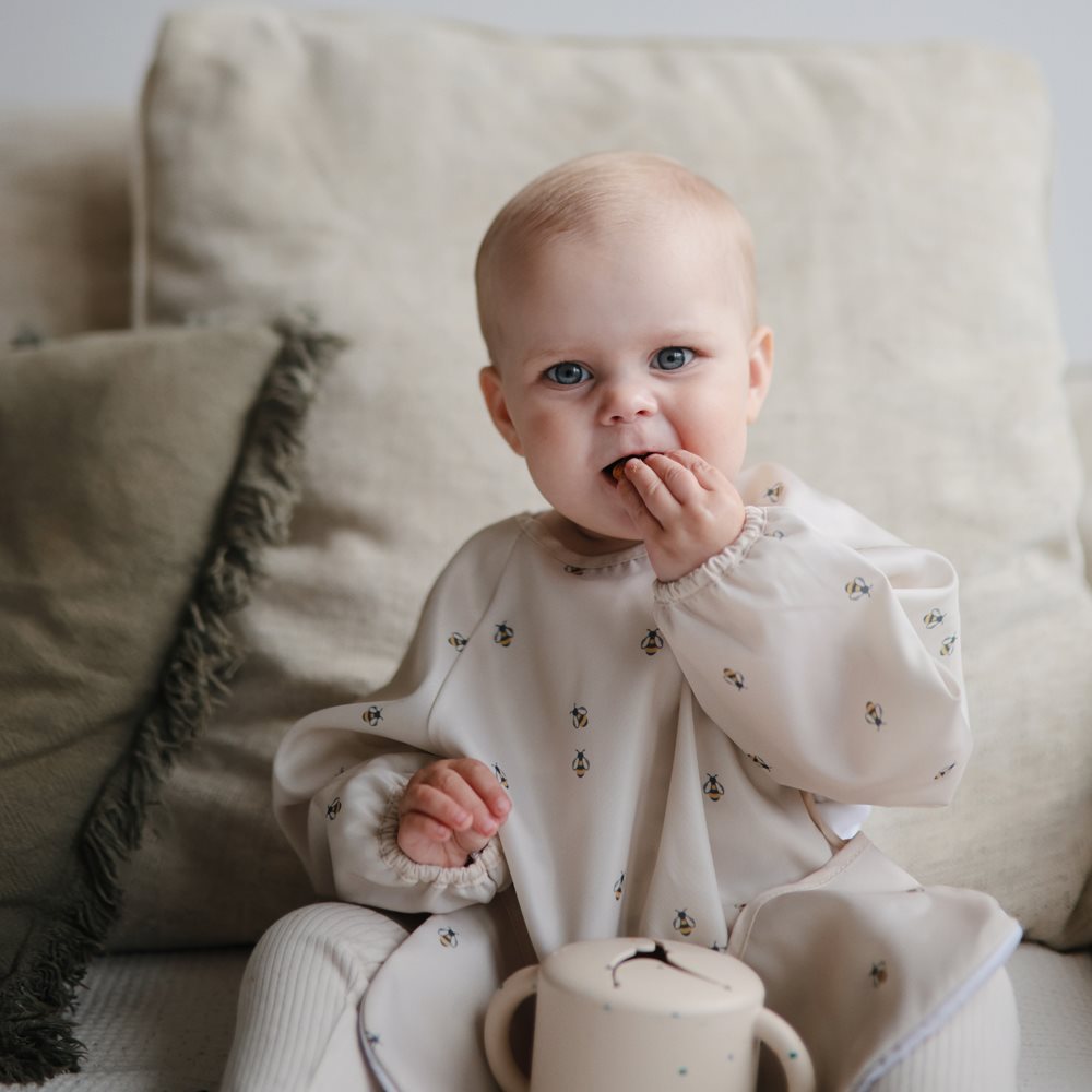 Long Sleeve Bib - Bees - Mushie