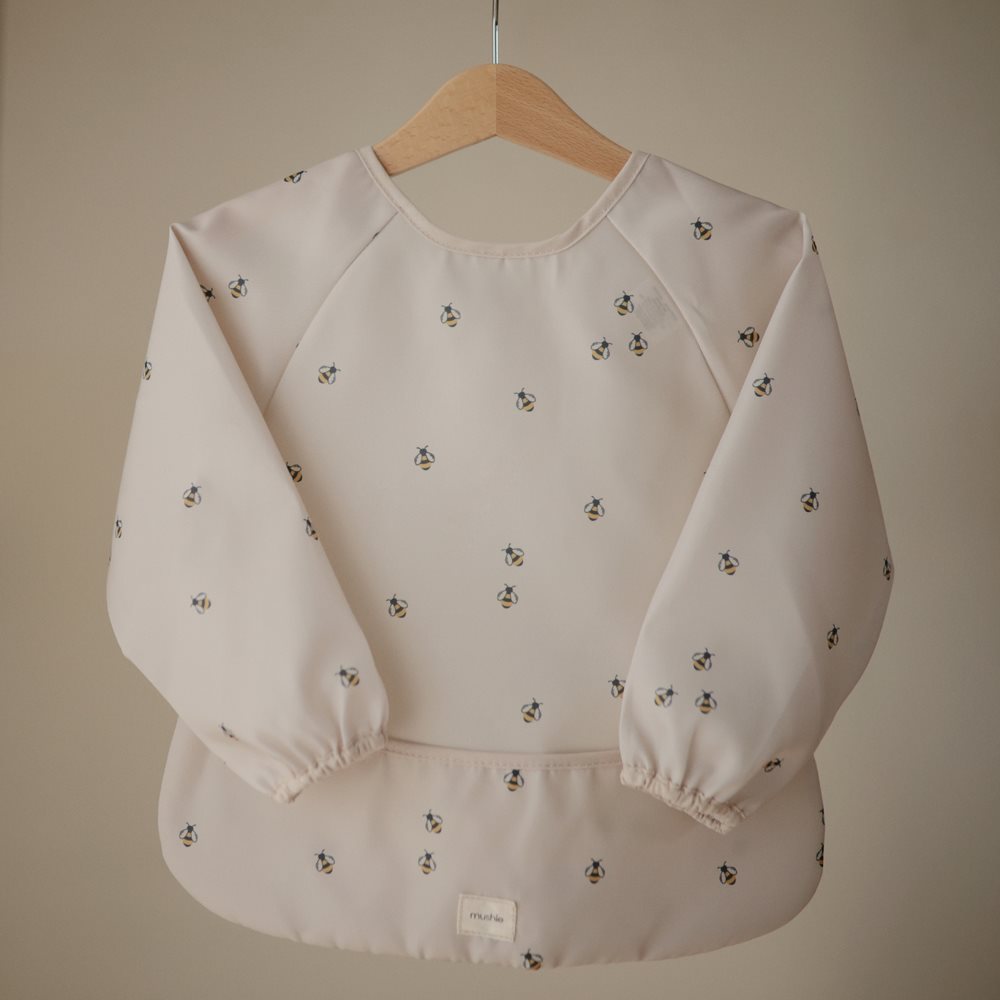Long Sleeve Bib - Bees - Mushie