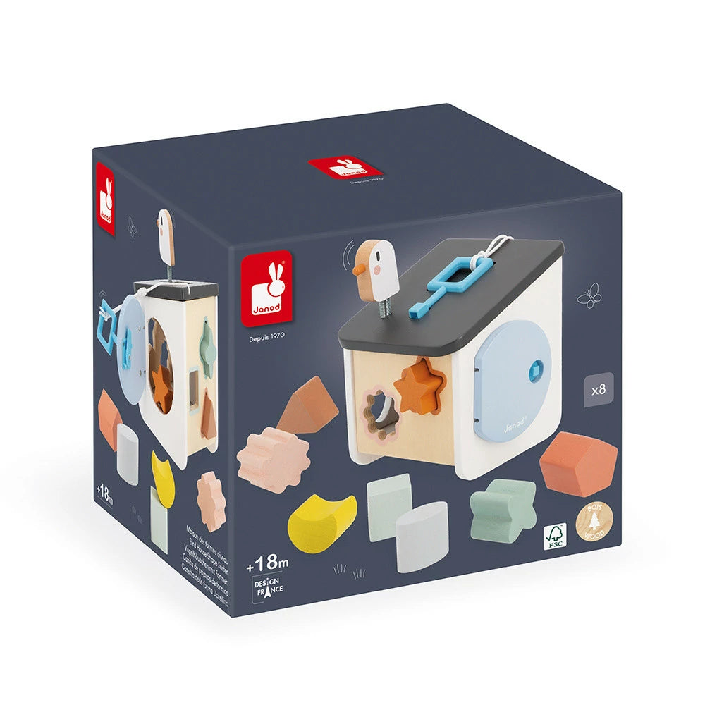 Birdhouse Shape Sorter - Janod
