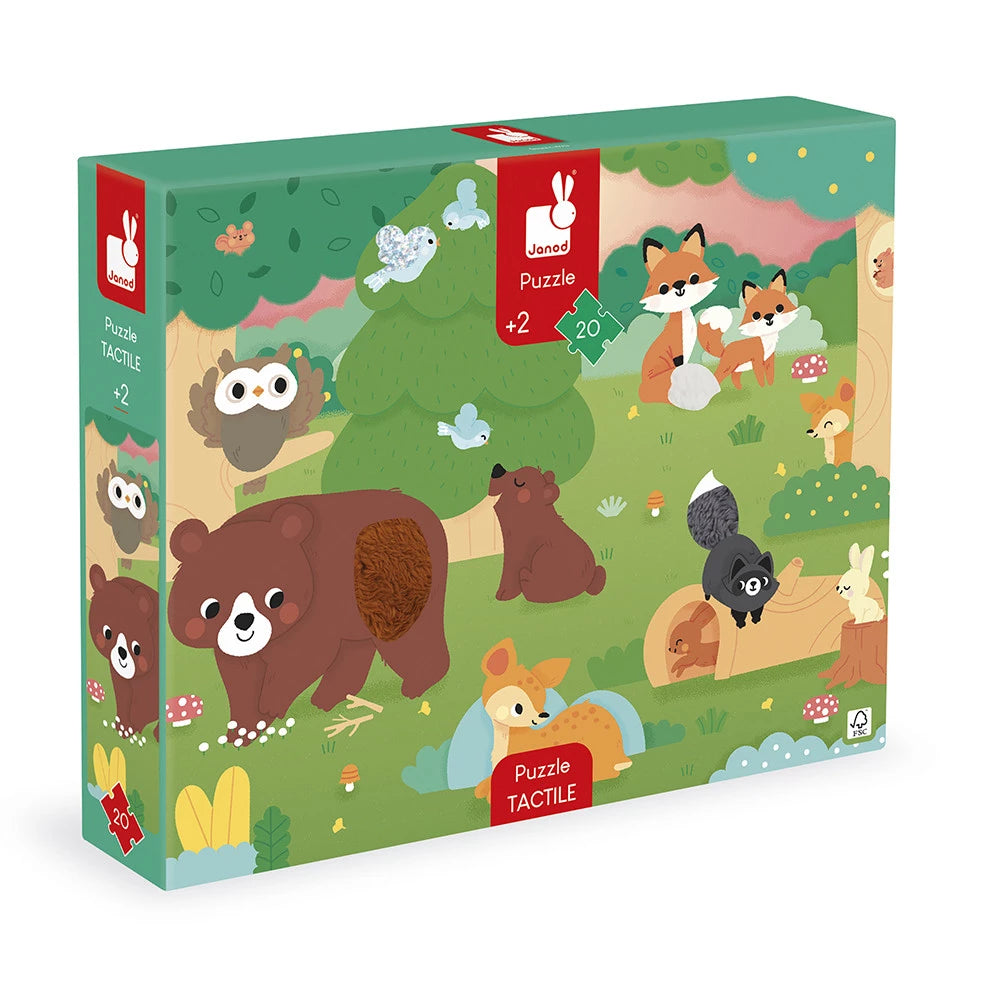 Forest Tactile Puzzle - 20 Pieces - Janod