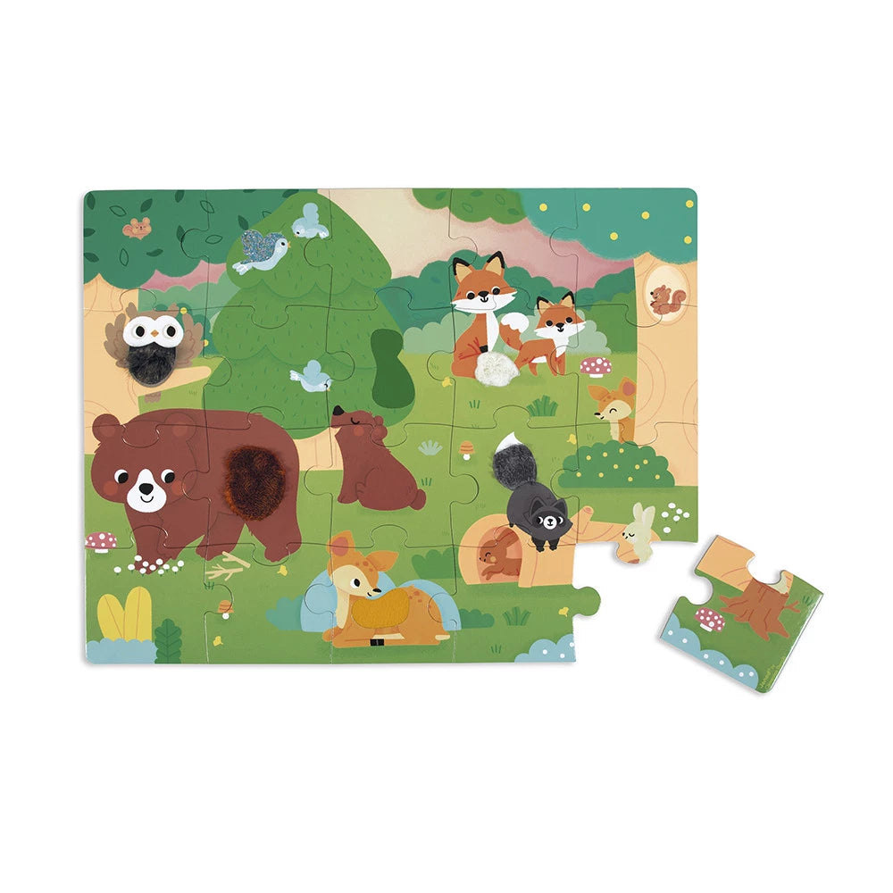 Forest Tactile Puzzle - 20 Pieces - Janod